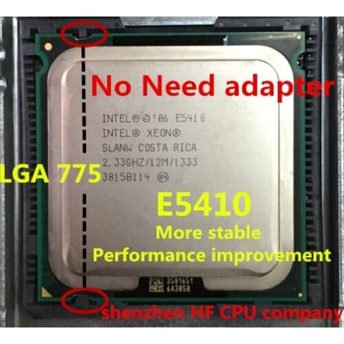 Lntel XEON E5410 2.33GHz/12M/1333Mhz/CPU equal to LGA775 Core 2 Quad Q8200 CPU,(works on LGA775 mainboard no need adapter)