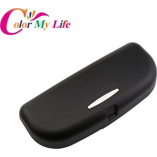 Color My Life Car Glasses Case Organizer Box Sunglasses Holder Storage Pockets for Audi A3 A4 B6 B8 A6 B7 C6 A5 Q2 Q3 Q5 Q7 Auto