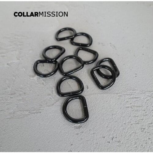 D-shaped buckle unwelded D ring semicircle button for 20mm diy dog collar accessories durable plated metal buckle DK20HX