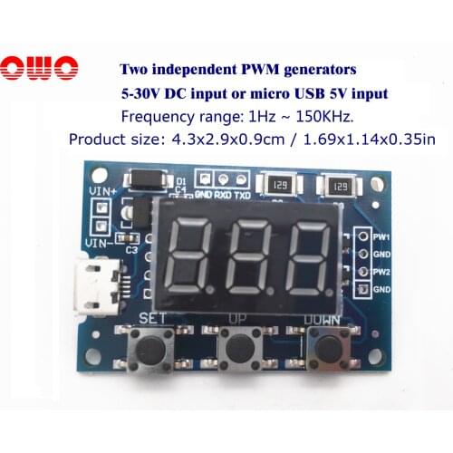 Two independent PWM generators for BLDC motor driver PWM control, can set the frequency, duty cycle,PWM producer,PWM module