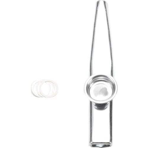 Kazoo Aluminum alloy Metal with 5 pcs Gifts Flute Diaphragm for Children Music-lovers