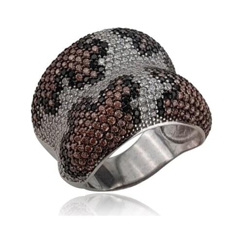 Leopard Statement Women Rings 925 Sterling Silver Ladies Rings for Women