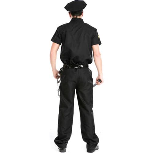 Halloween Party Costumes Police Cosplay Performing Props Arrested Prisoner