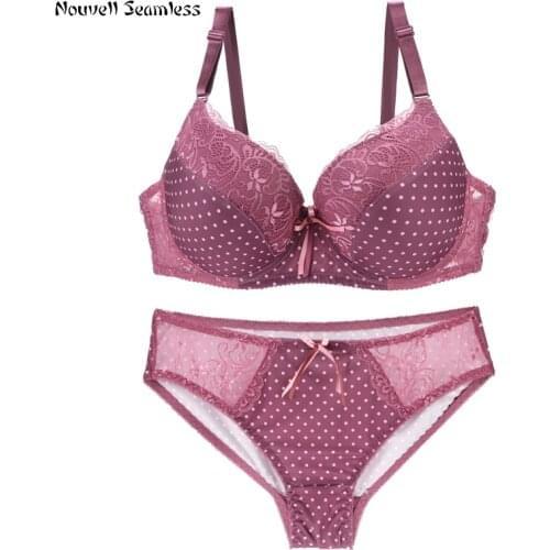 Nouvelle Seamless Sexy Lace Straps Plunge Push Up Bra Women Underwear Plus Size Lingerie BCDE Cup Underwire Brassiere