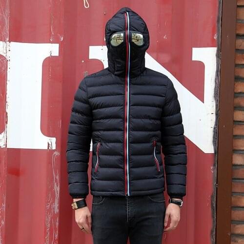 Hooded with Glasses jacket men Winter Parka Men Windbreak Thick Warm Windproof Coats Male Hooded Jackets Mens Winter Jackets