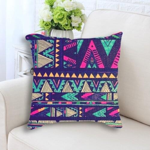 Geometric Pillow Case Linen Cushions Decorative Comfortable Cover Cushion Pillowcase Bohemian Colorful Cushion Covers