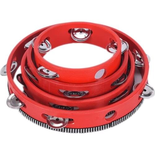 2019 New 6" Musical Instruments Tambourine Drum Children Educational Tambourine Round Percussion For KTV Party Dancing Toys