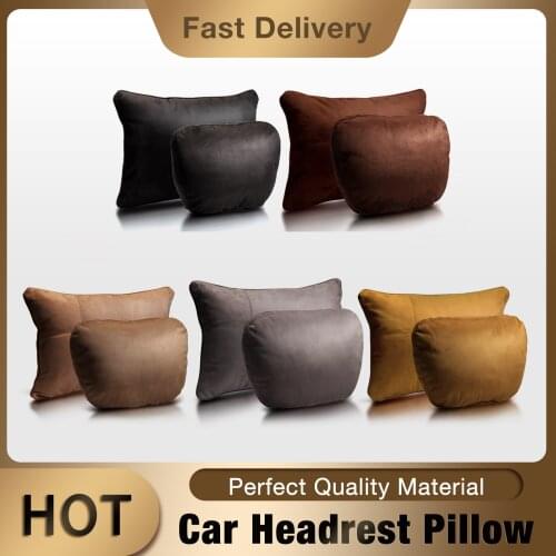 Car Headrest Neck Support Seat Class Soft Memory Cotton Universal Adjustable Car Pillow Neck Rest Cushion For Cervical Support