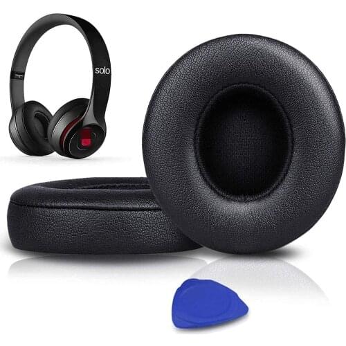 Professional Ear pads Replacement, Compatible with Beats Solo 2 & Solo 3 Wireless On-Ear Headphones with Soft Protein Leather