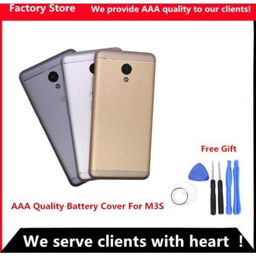 Q&Y QYJOY AAA Quality Battery Back Cover For Meizu M3S housing Back Door Case Camera Lens+Power Button+Volume Buttons