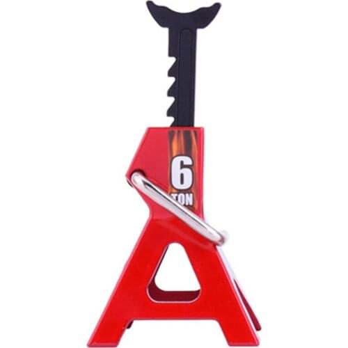 RC Cars Steel 6 Ton Scale Jack Axle Stand Lift Capacity Stand Heavy Duty Support Vehicle Floor Ratchet Jack TRX4 D90 CC01 Trucks