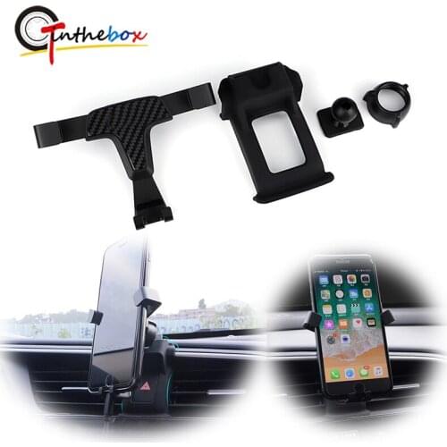 Carbon Fiber Style Adjustable Gravity Car Air Vent Outlet GPS Smart Cell Phone Mount Cradle Holder Stand For 2016-up Honda Civic