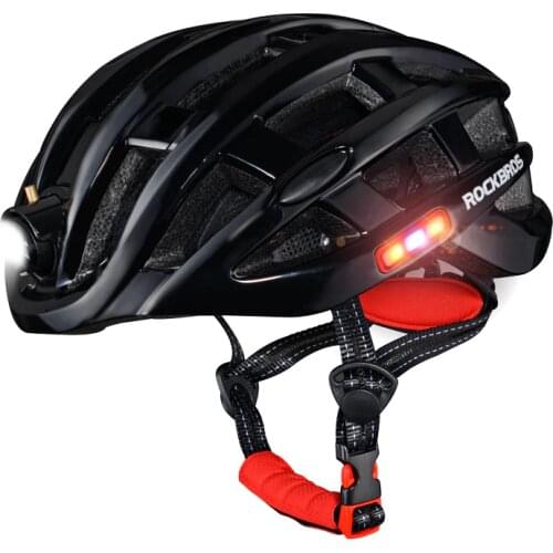 ROCKBROS 5 Colors Light Cycling Helmet USB Rechargeable Men Women Bike Ultralight helmet 49-59cm MTB Road Bicycle Helmet Safely