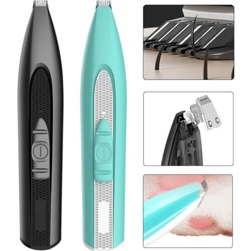 Pet Dog Grooming Clippers Professional USB Charging Trimmer Electrical Foot Ear Hair Clipper Shaving for Pet Cat Dog Cutter