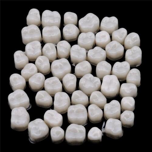 1Set Dental Crowns Resin Porcelain Materials Temporary Crown Realistic Oral Care Teeth Whitening Anterior Molar Crown