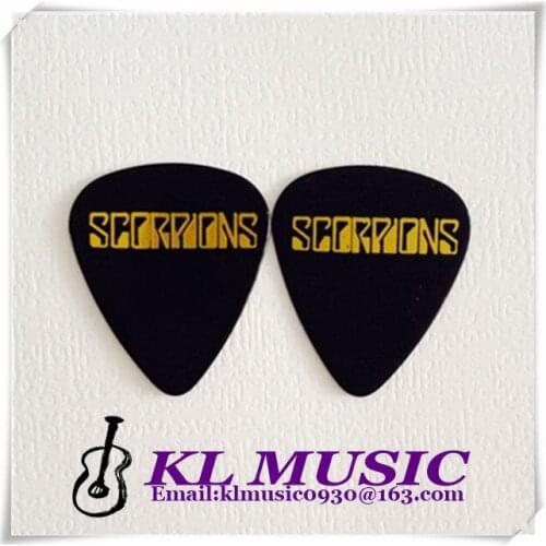 Top sale 0.71mm/0.96mm Thickness Celluloid Guitar Picks,One Side Printing On Black Guitar Picks Plectrums