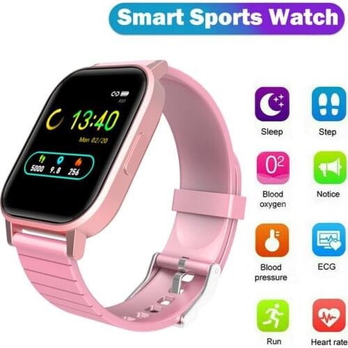 Smart Watch Fitness Tracker Wristwatch for Men Women with Body Temperature Measurement Pedometer Digital Clock for IOS Android