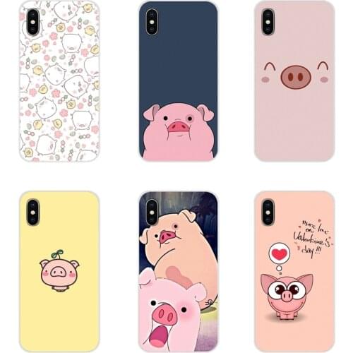 Funny cute lovely pig Accessories Phone Cases Covers For Huawei Mate Honor 4C 5C 5X 6X 7 7A 7C 8 9 10 8C 8X 20 Lite Pro