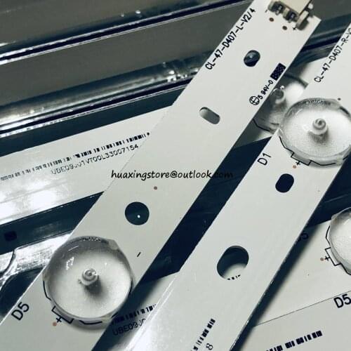 1set=8pcs(4R+4L) led backlight strip for CL-47-D407-R-V4 CL-47-D407-L-V4 DT-BCMN-U6 DB-B23-U6 For 47PFL5708/F7 47PFG4109/78