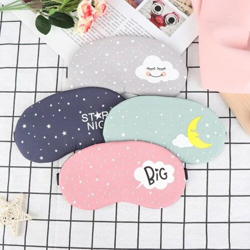1pc Creative Cotton Eye Cover for Eye Travel Relax Sleeping Aid Eye Patch Shading Eye Mask Lovely Cartoon Sleeping Mask Eyepatch