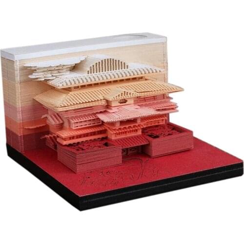 150 Sheets Card Craft 3D Sticker Notes Memo Pads DIY Art Building Block Paper Carving Stick Note Creative