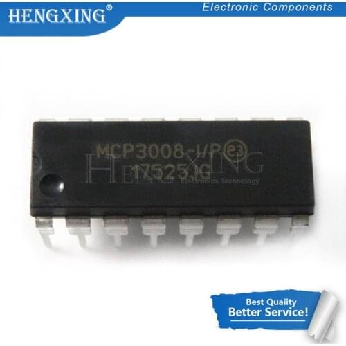 2pcs/lot MCP3008-I/P MCP3008 DIP-16 In Stock
