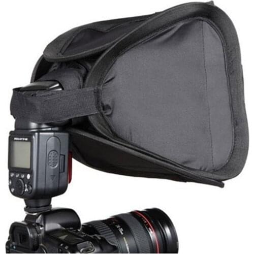 23x23cm Mini Softbox Camera Flash Diffuser for Flash Speedlite Speedlight 23cm Mini Portable 9 inch Softbox Diffuser