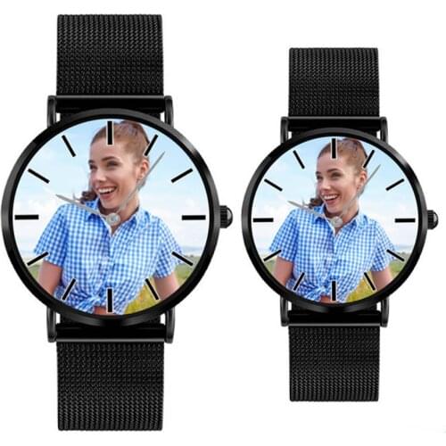 A4402 DIY photo watch lovers quartz wristwatch Couple