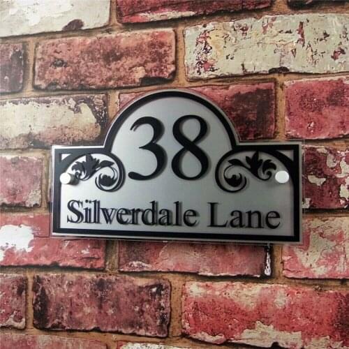 Customized Acrylic Apartment Door Number House Sign Street Address