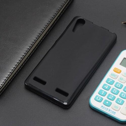 AMMYKI Frosted feel Vogue phone cover cases Fine texture soft Black silicone cover 5.0'For lenovo K3 A6000 case