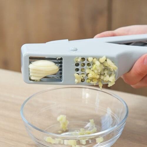 Aprince Plastic Convenient Household Manual Pressure Garlic Ginger Slicer Ginger Garlic Shredder Garlic Rammer