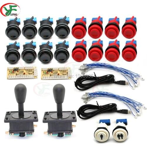 Arcade Cabinet DIY Kit Zero Delay USB Board Arcade controller PC Connection American style Joystick 28mm Push Button 4.8mm Cable