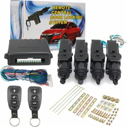 Universal DC 12V Car Remote Control Central Door Locking System Kits Vehicles Anti-theft Alarm Keyless Entry System