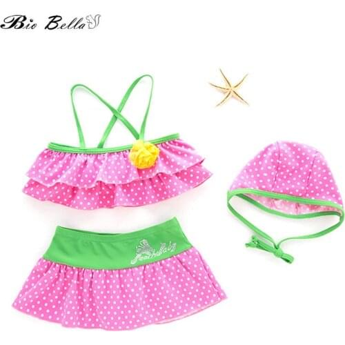 Girl Bikini Kids Swimwear Fashion Lovely Swimming Bathing Swimsuit For 2-6 Years Children Girls Bikini Suit Girl Bikini Bathwear