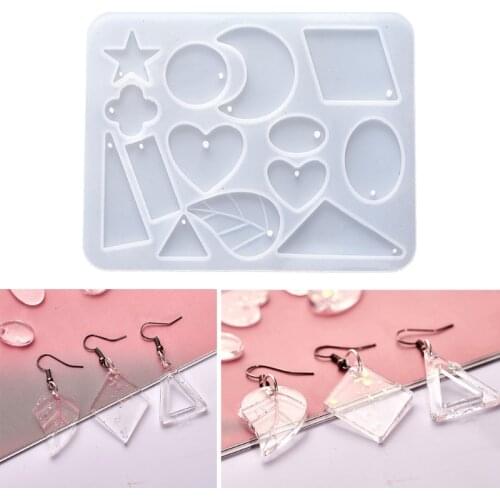 Necklace Earring Pendant Resin Molds Drop Dangle Resin Earring Mold Jewelry Tool