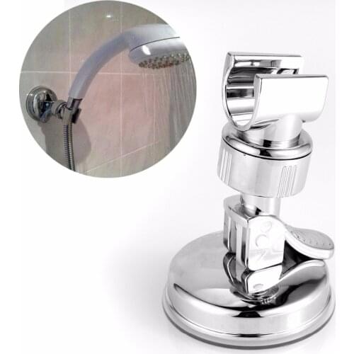 Suction Cup Shower Head Holder Brackets 360 Rotating Adjustable Replacement Spray Head Rack Holder Stand Bathroom Wall Mounted