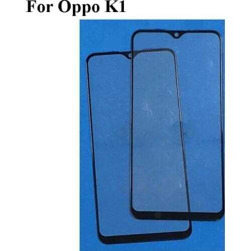 For OPPO K1 Front LCD Glass Lens touchscreen For OPPO K1 K 1Touch screen Outer Screen OPPOK1 Capacitive Glass without flex