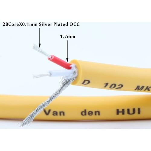 Van Den Hul M.C D102 MK III Hybrid Halogen interconnect cable ,Audio video hi end RCA cable ,hifi Audio Extension Cord
