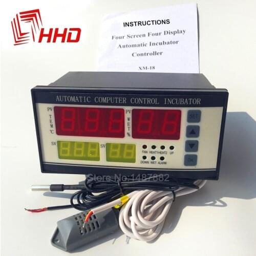 220V XM-18 Controller Hatchery Machine Digital Temperature Humidity Automatic Incubator Controller for Egg Brooder Accessories