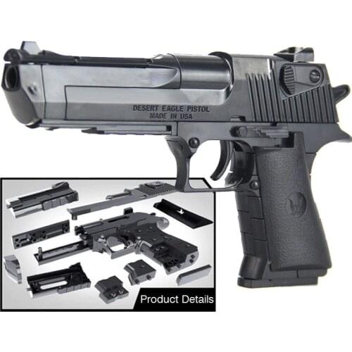 DIY Building Blocks Toys Weapon Desert Eagle and BERETTA Revolver Wtih Bullet Plastic Pistol Model for Children Boys