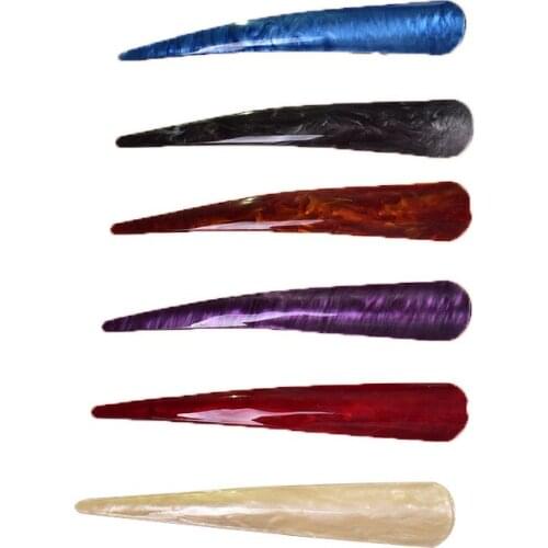 Korean Acrylic Jelly Color Hair Clips Ox Horn Shaped Hair Clamps Stylish Hair Grips for Women Girls Hair Accessories Headwear