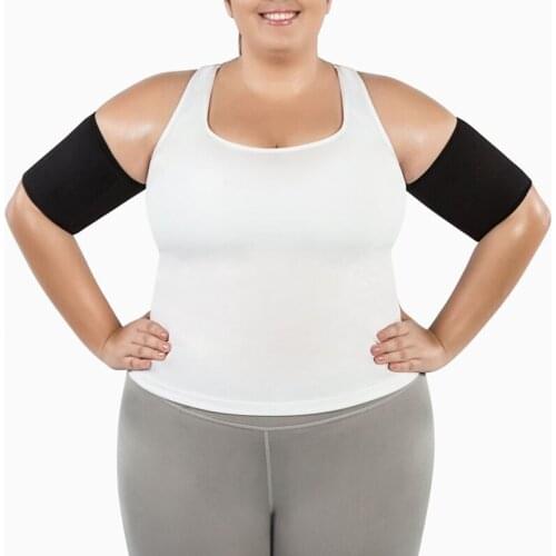 Body Shapers Silver Arm Trimmers Sauna Sweat Band for Women Weight Loss Compression Body Wraps Sport Workout Exercise Shapewear