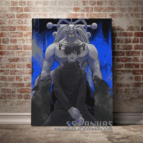 Megumi Fushiguro Mahoraga Jujutsu Kaisen Anime Canvas Painting Decor Wall Art Bedroom Home Living Room Decoration Prints Poster