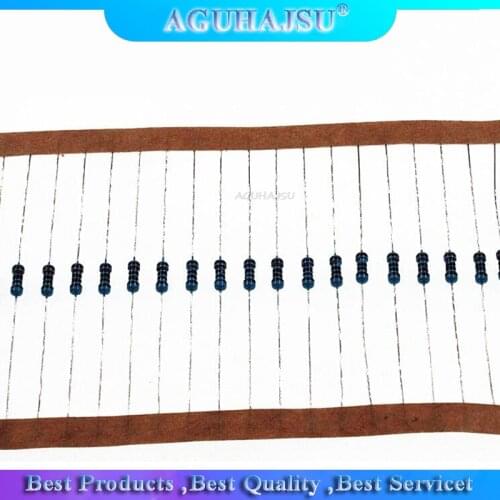 100Pcs 1/4w Metal Film Resistor 1% 10 ohm - 2.2M Ohm 1R 10R 100R 220R 1K 10K 100K Resistance