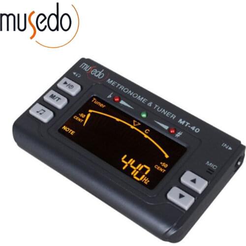 Musedo MT-60 MT-80 MT-30 MT-40 Professional Precision LCD Guitar Metronome Tone Generator Guitar Tuner