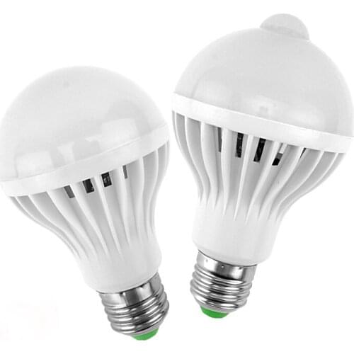 Mycyk new 5/7/9W E27 LED PIR Motion Sensor Auto Energy Saving Light Lamp ball Bulbs Infrared Intelligent induction bulb hot sale