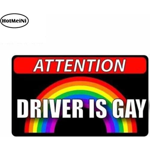 HotMeiNi 13cm x 7.7cm Creative Funny Car Stickers and Decals Vinyl Car Whole Body Windows Bumper Waterproof Fine Decal