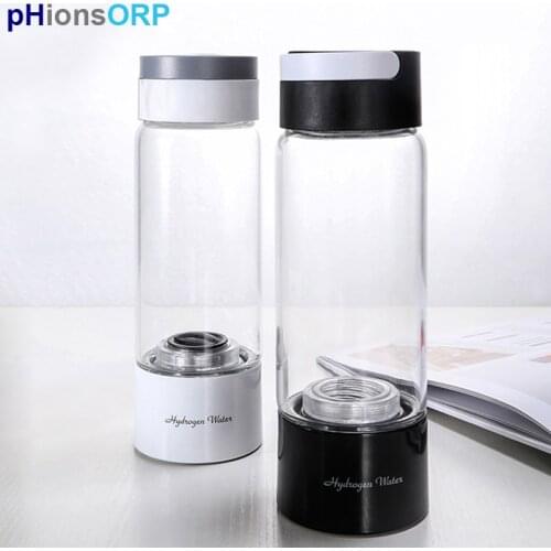 Q10 Portable Hydrogen Water Bottle Maker Glass Body SPE Tech Generate Pure Molecular Hydrogen Rich 3000ppb with Breathing H2 Kit