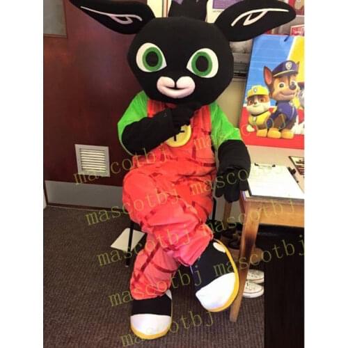 Factory Direct Sell Black Rabbit Bing Mascot Costume Fancy Dress Cosplay All Sizes Brand New Complete Suit