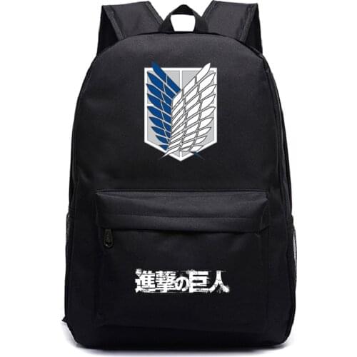 Hot Sale Attack on Titan Backpack Kids Boys Girls School Backpacks Men Women New Pattern Laptop Bags Students Book Rucksack